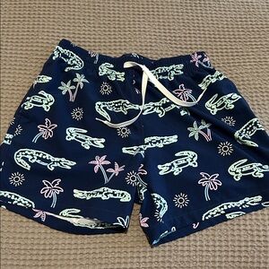 Chubbies Blue Swim Shorts with Alligator Design